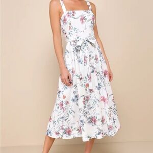 Floral Print Midi Dress